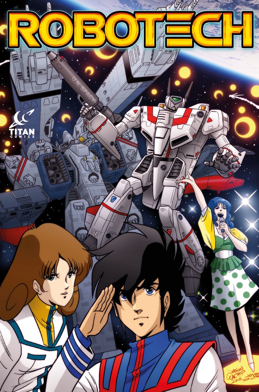  p>《太空堡垒》(英语:robotech)是一部科幻动画片,剧情描写了三代