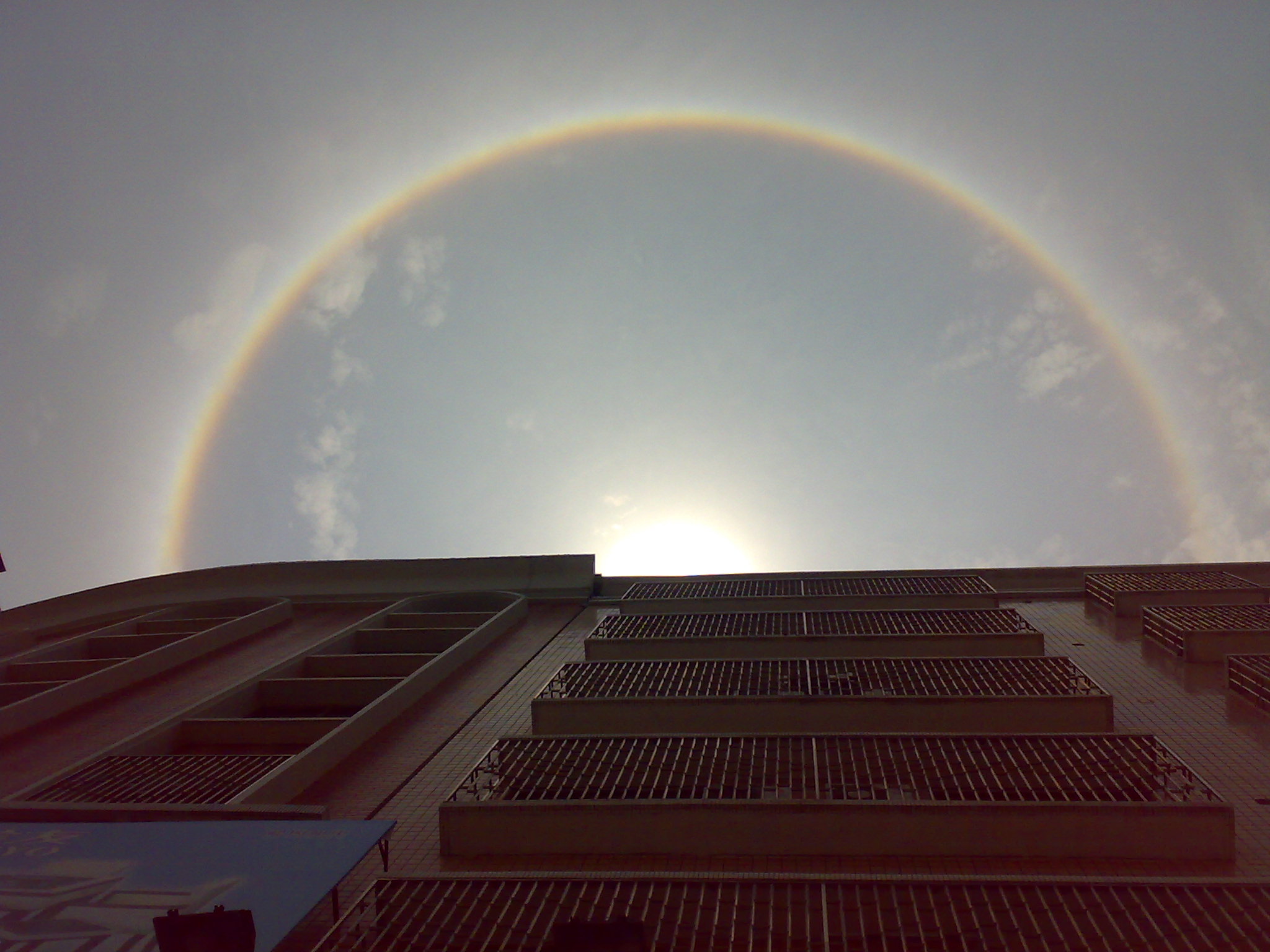  p>日晕,又叫圆虹,一种 a target="_blank" href="/item/大气光学现象