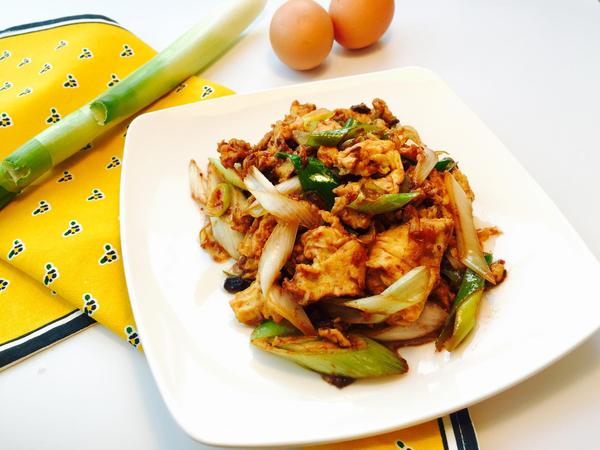 p data-id="gnbur2nhw6">大酱炒鸡蛋 - 东北美食.