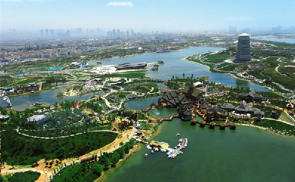 浐灞生态区(chanba ecological area 简称为cbe)成立于2004年9月,规划