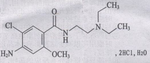  p>盐酸甲氧氯普胺注射液,镇吐药.