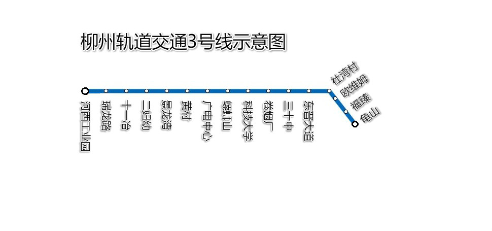 是柳州市规划中的城市轨道交通线路,标识色为天蓝色