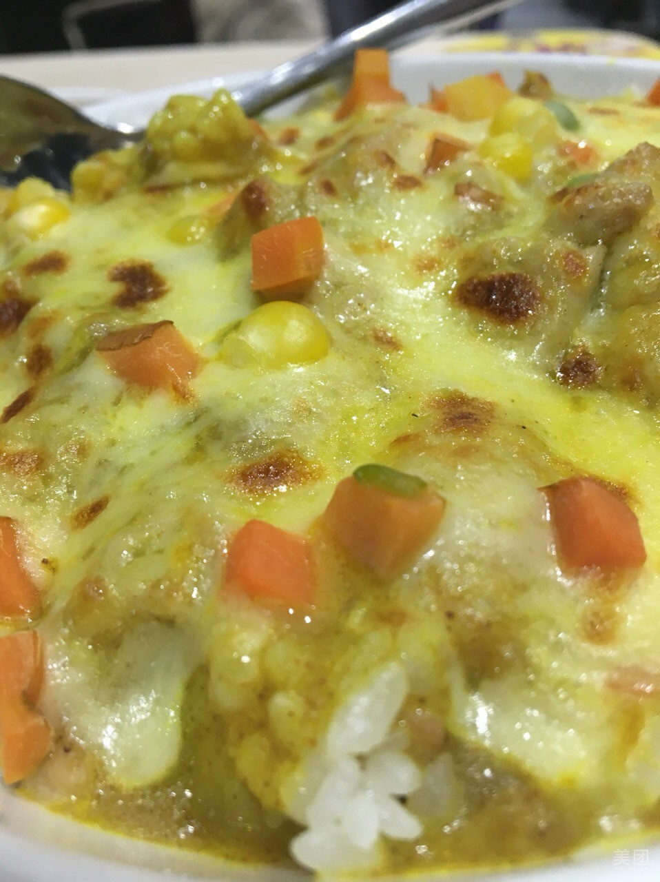 咖喱鸡块奶酪焗饭