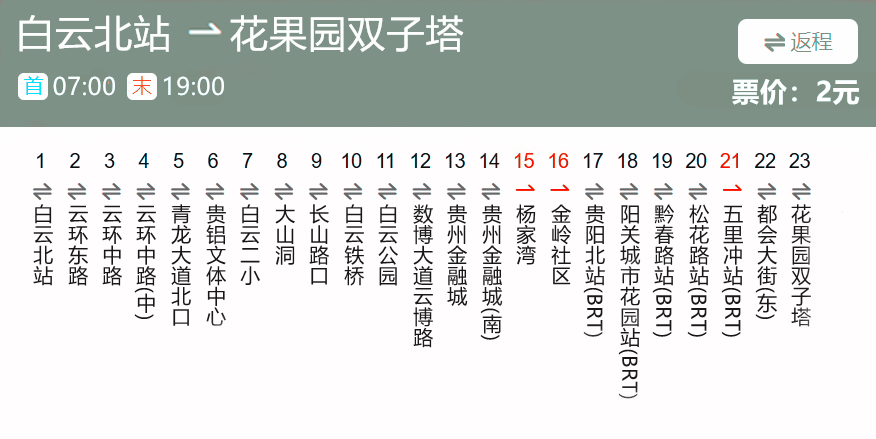 贵阳公交k236路
