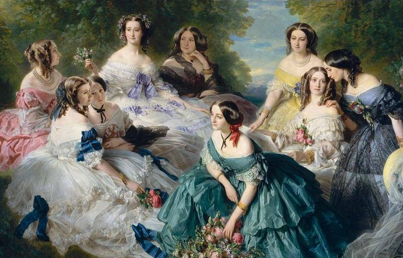 拿破仑三世皇后和众宫女