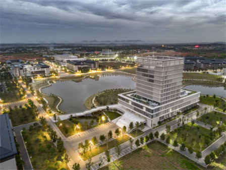 图书馆夜景（嘉鱼教学改革基地）