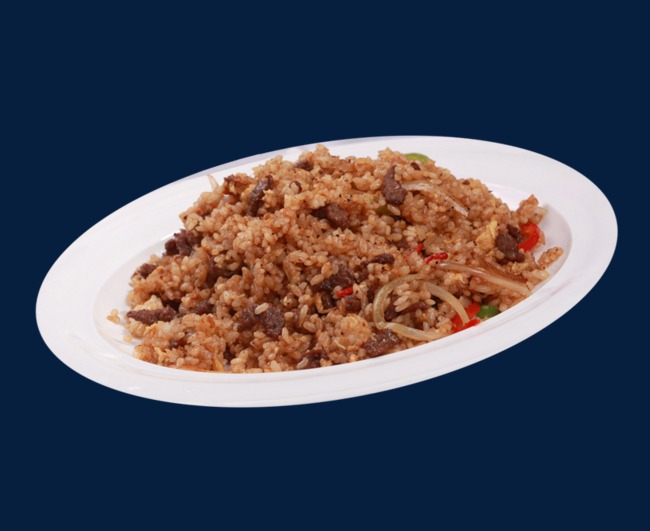 耗油黑椒牛肉粒炒饭