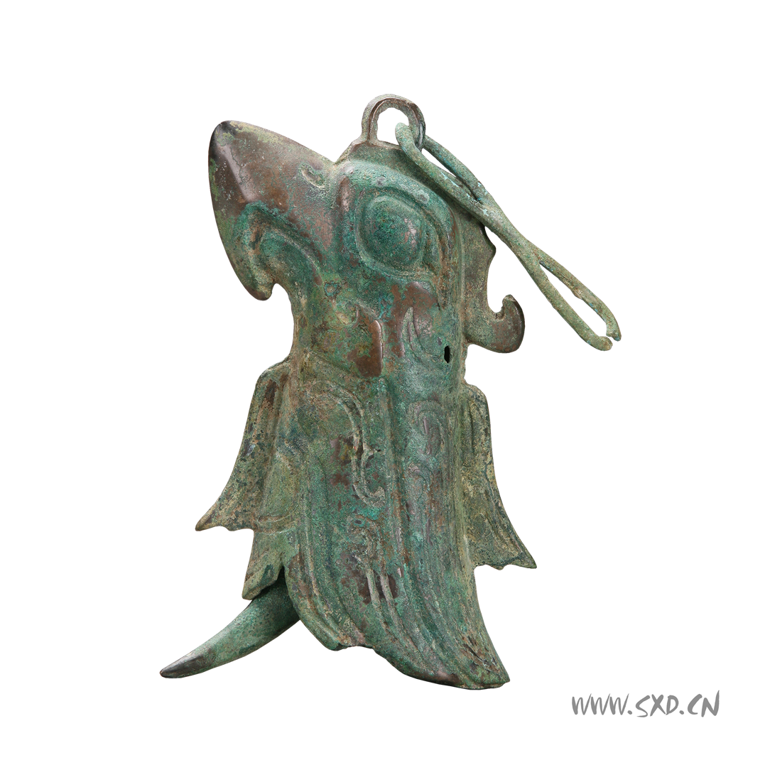  p>商铜鹰形铃是2013年在三星堆出土的文物,现收藏于 a target="