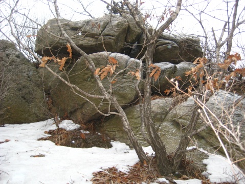 大黑山古名黑峰岭,东西向穿越可以登高望远,春夏秋自然风景各异,别有