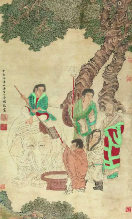 洗象图（明代画家丁云鹏创作中国画）_百度百科
