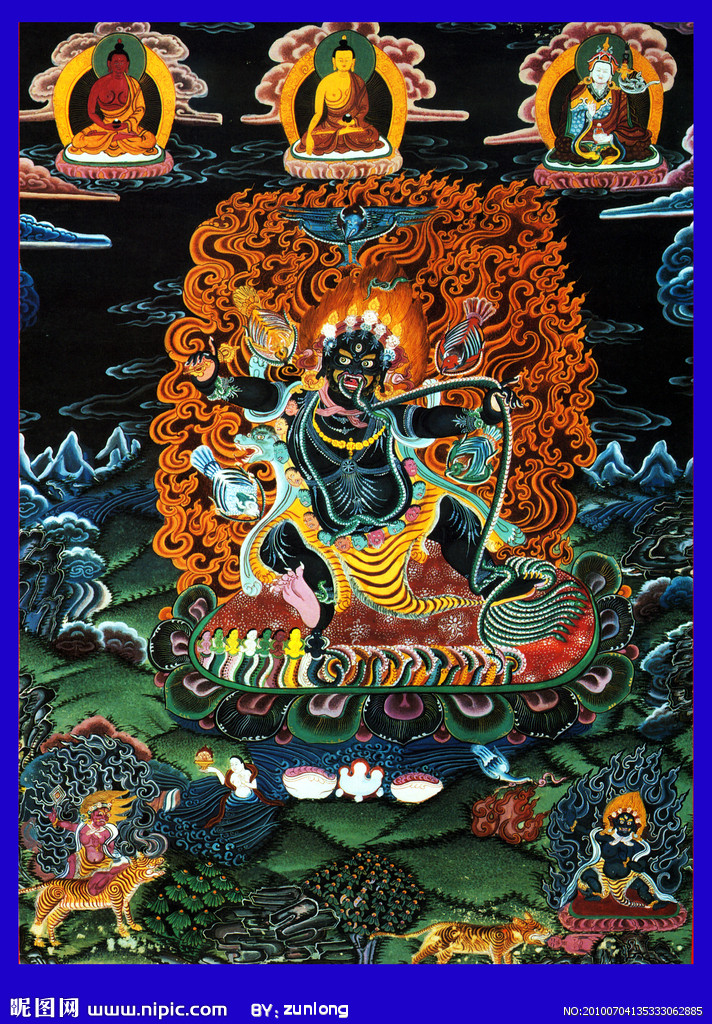 手菩萨(梵文vajrapani)亦称"执金刚菩萨"(vajradhara),"金刚手秘密主"