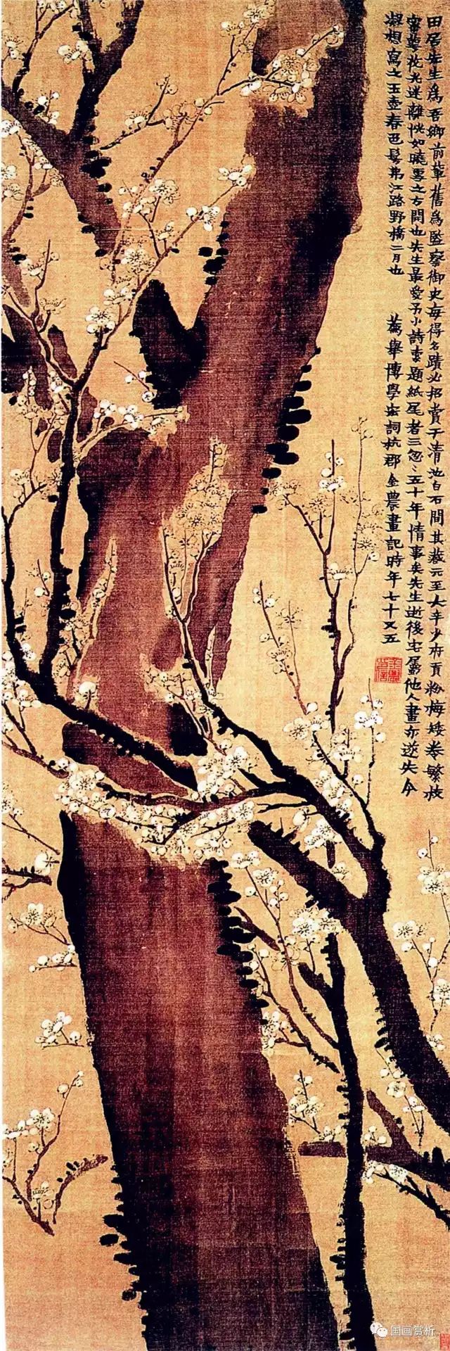 金农的七幅馆藏《墨梅图》_百科TA说