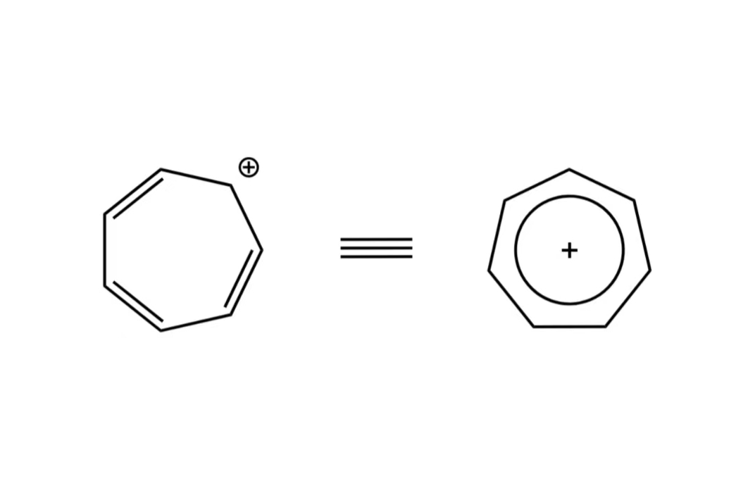  p>   ,即环庚三烯正离子(tropylium ion),化学式为[c   h   ]   .
