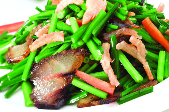 韭葶炒腊肉
