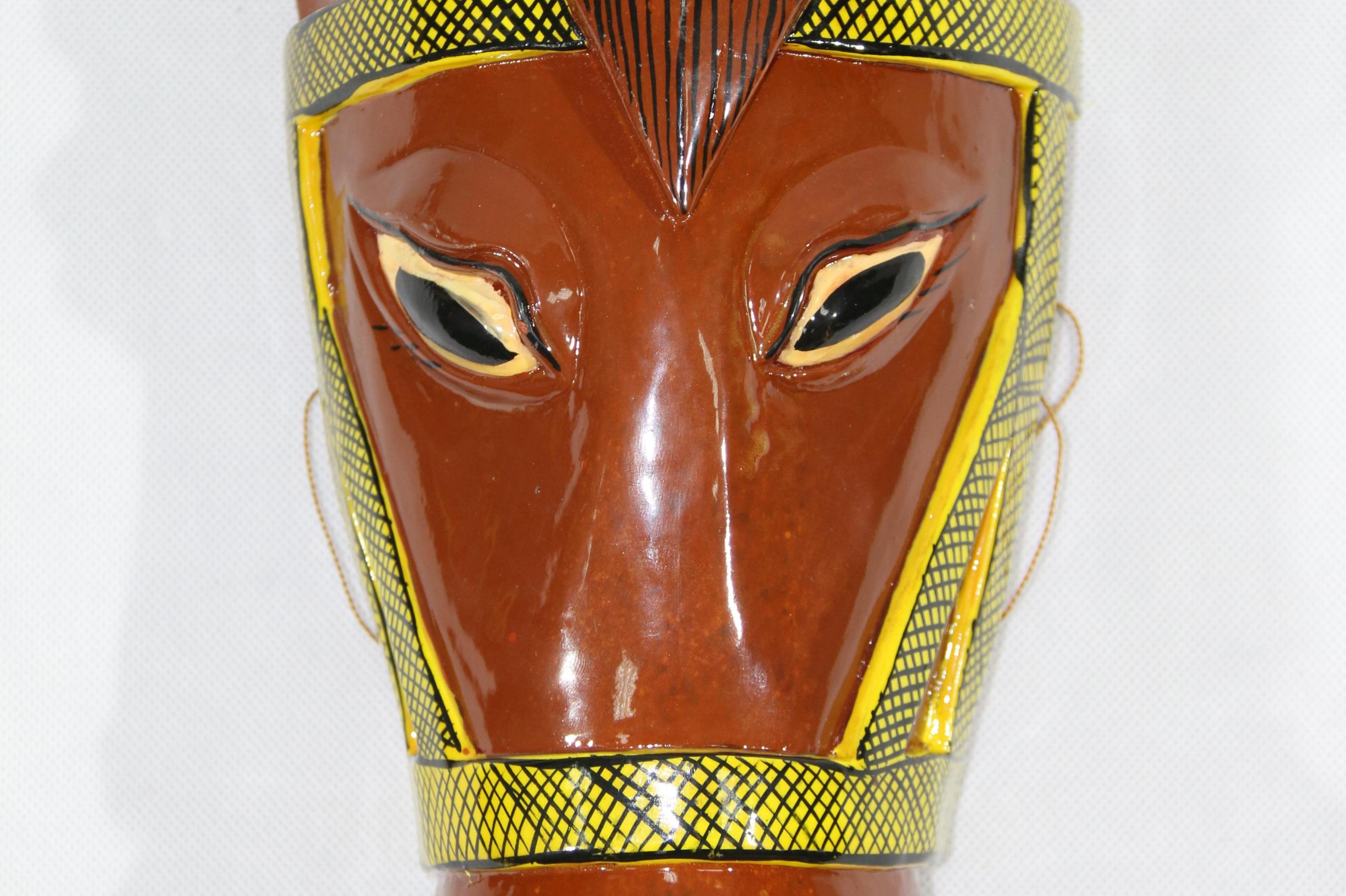 当代安顺地戏龙机马面具