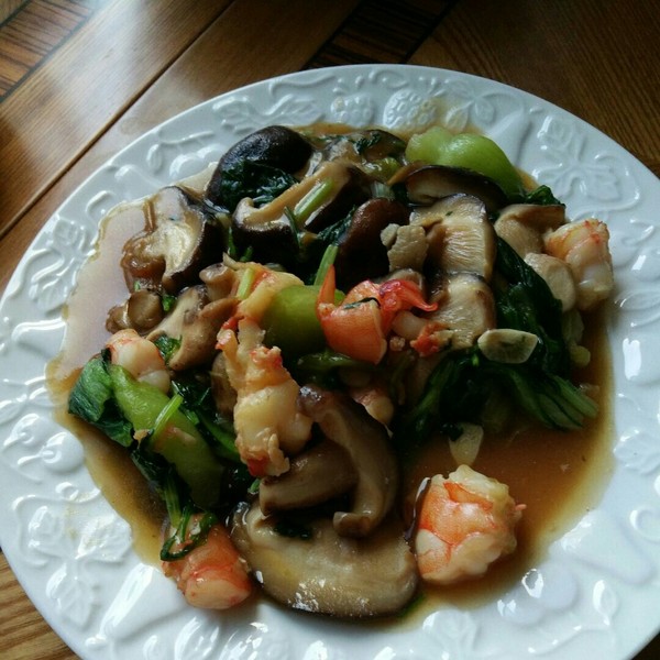 香菇油菜虾仁
