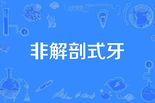 非解剖式牙