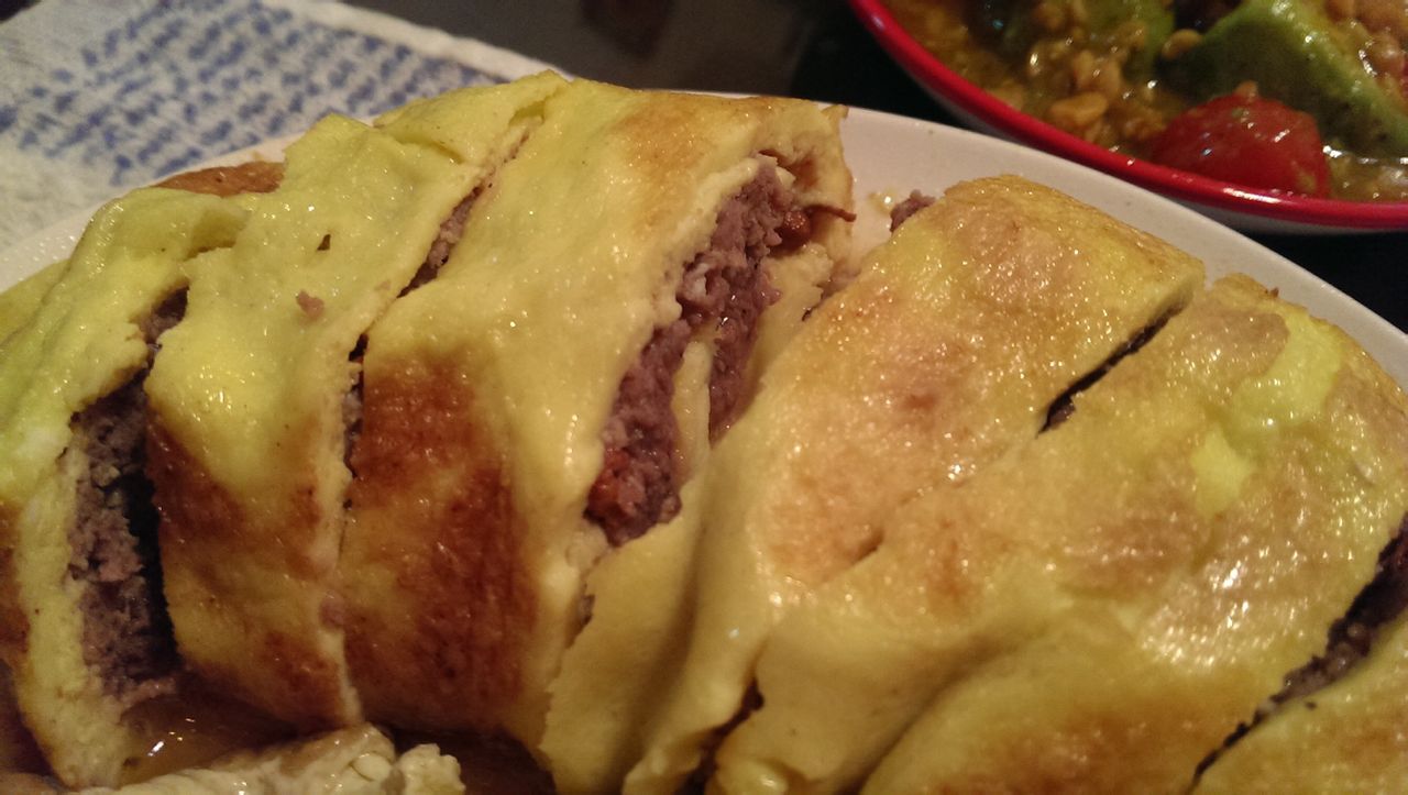 牛肉鸡蛋卷