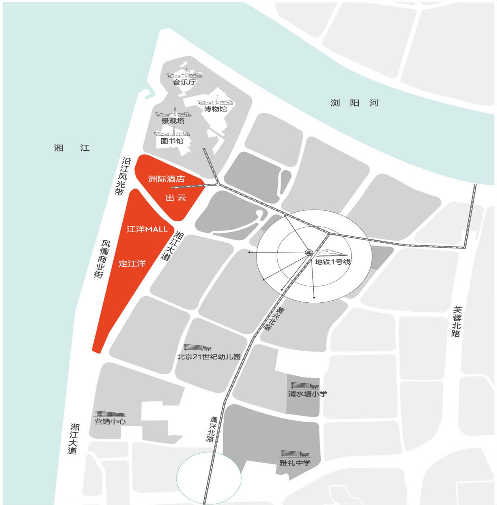  p>定江洋"为长沙第一大盘北辰三角洲a1d1区滨江综合体组团.