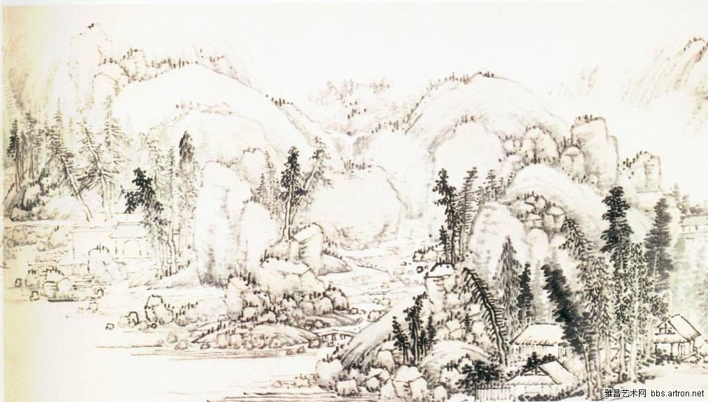 明·张宏华子冈图