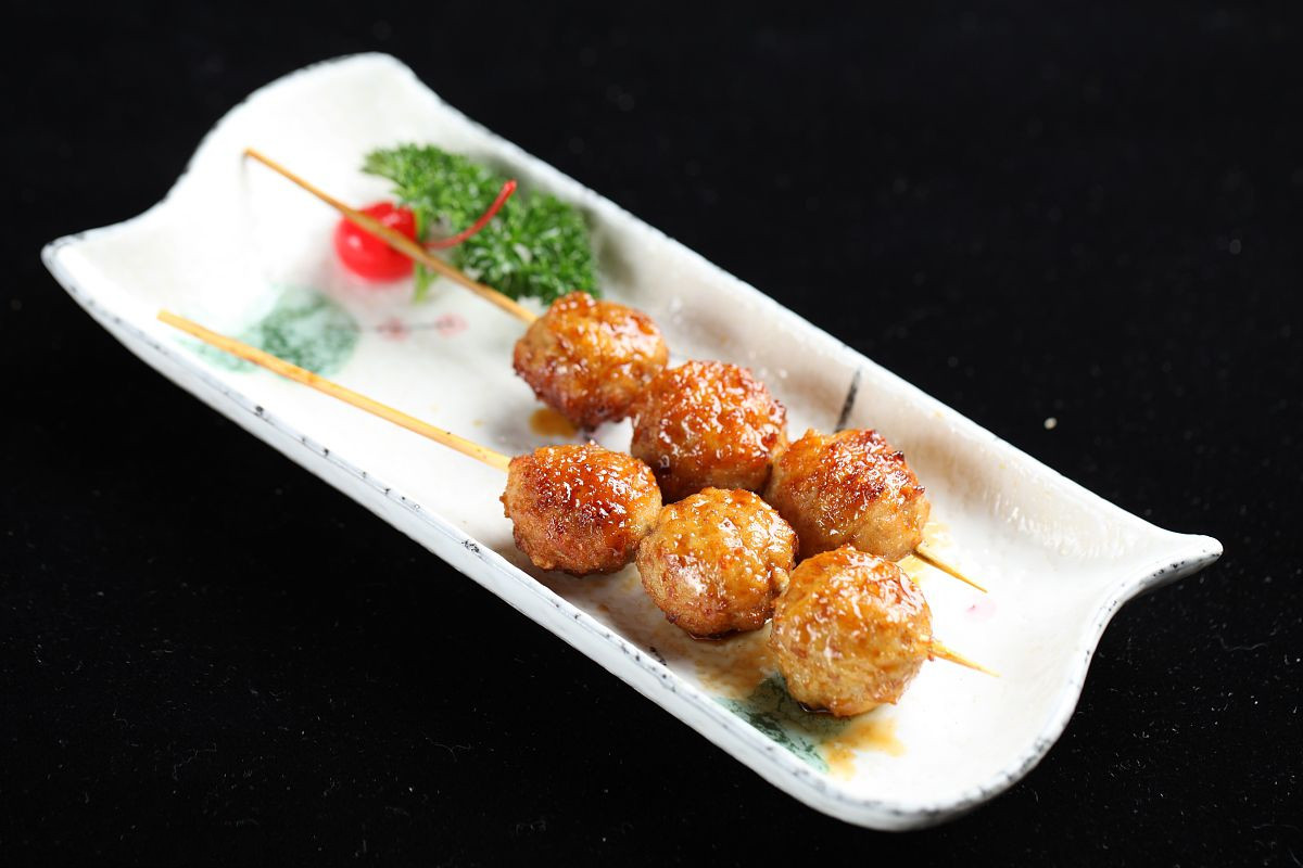 串烤鸡肉丸子