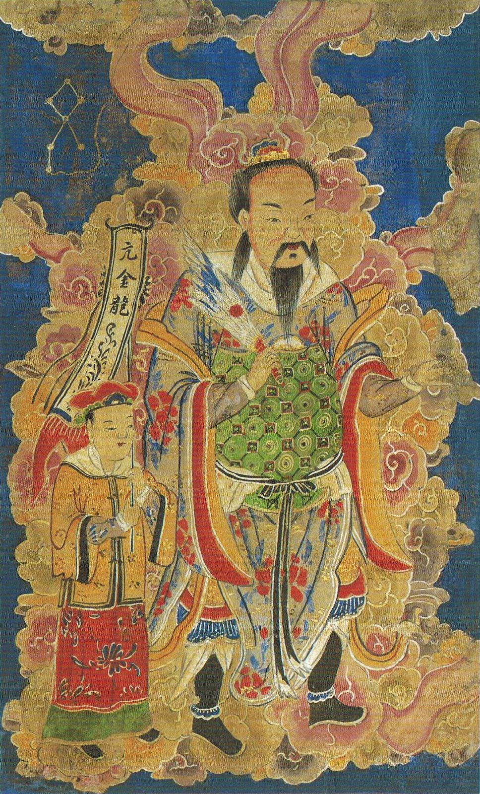 高淳明清道教神像画