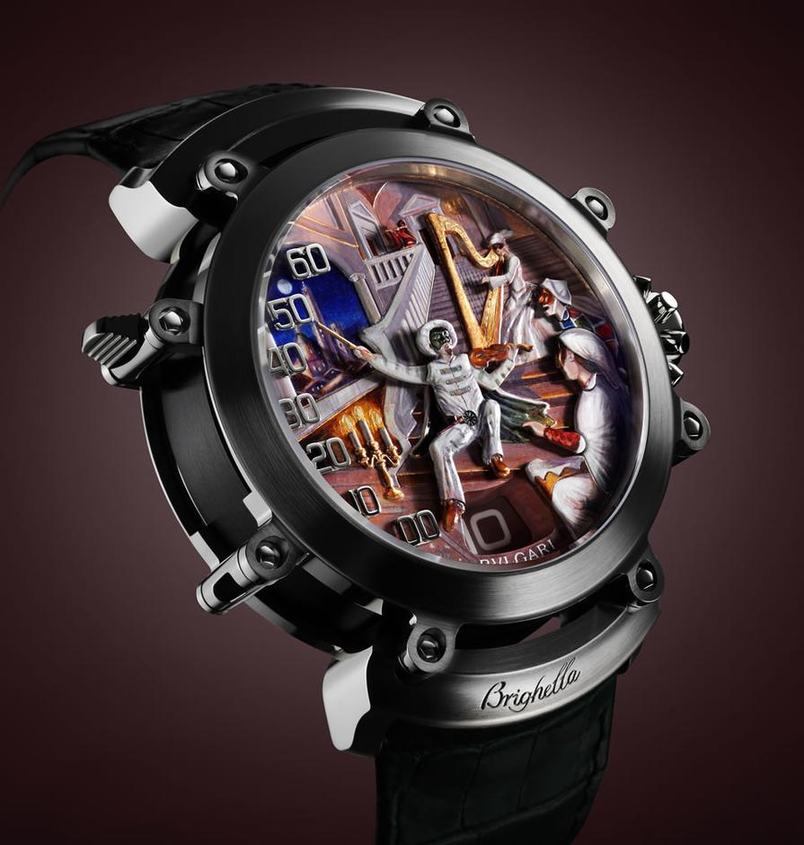  p>三问表(minute repeater),即三簧表,三种打簧的响声不同,可分辨出"