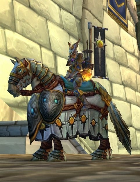 十字军的白色战马