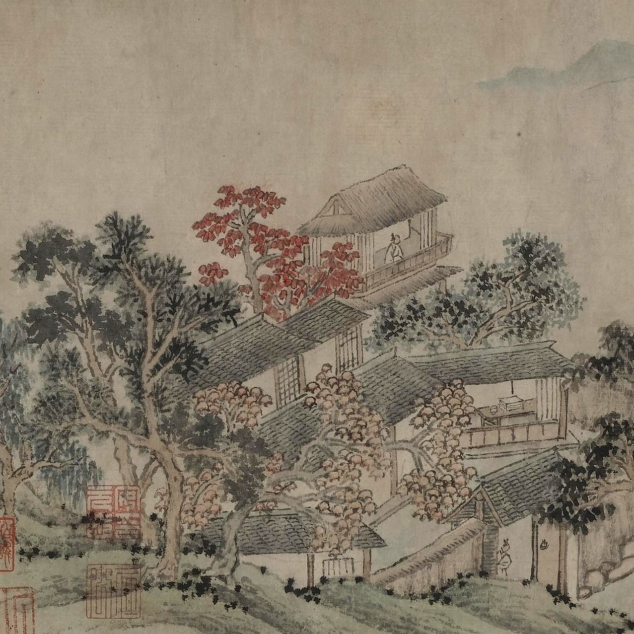 明沈周采菱图卷