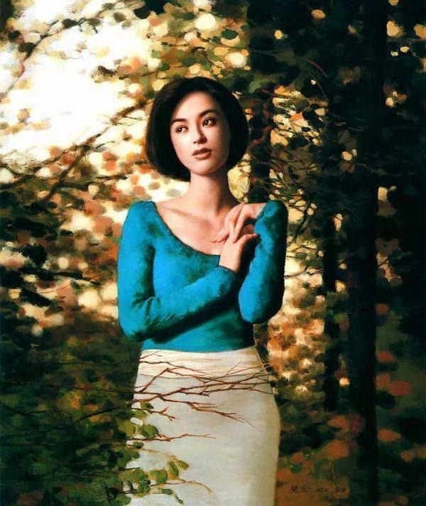 最善于画美女的艺术家——谢楚余人体油画欣赏_百科TA说