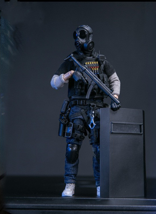 damtoys pes0071/12口袋精英系列:香港飞虎队sdu - 特别任务连 (辉哥)