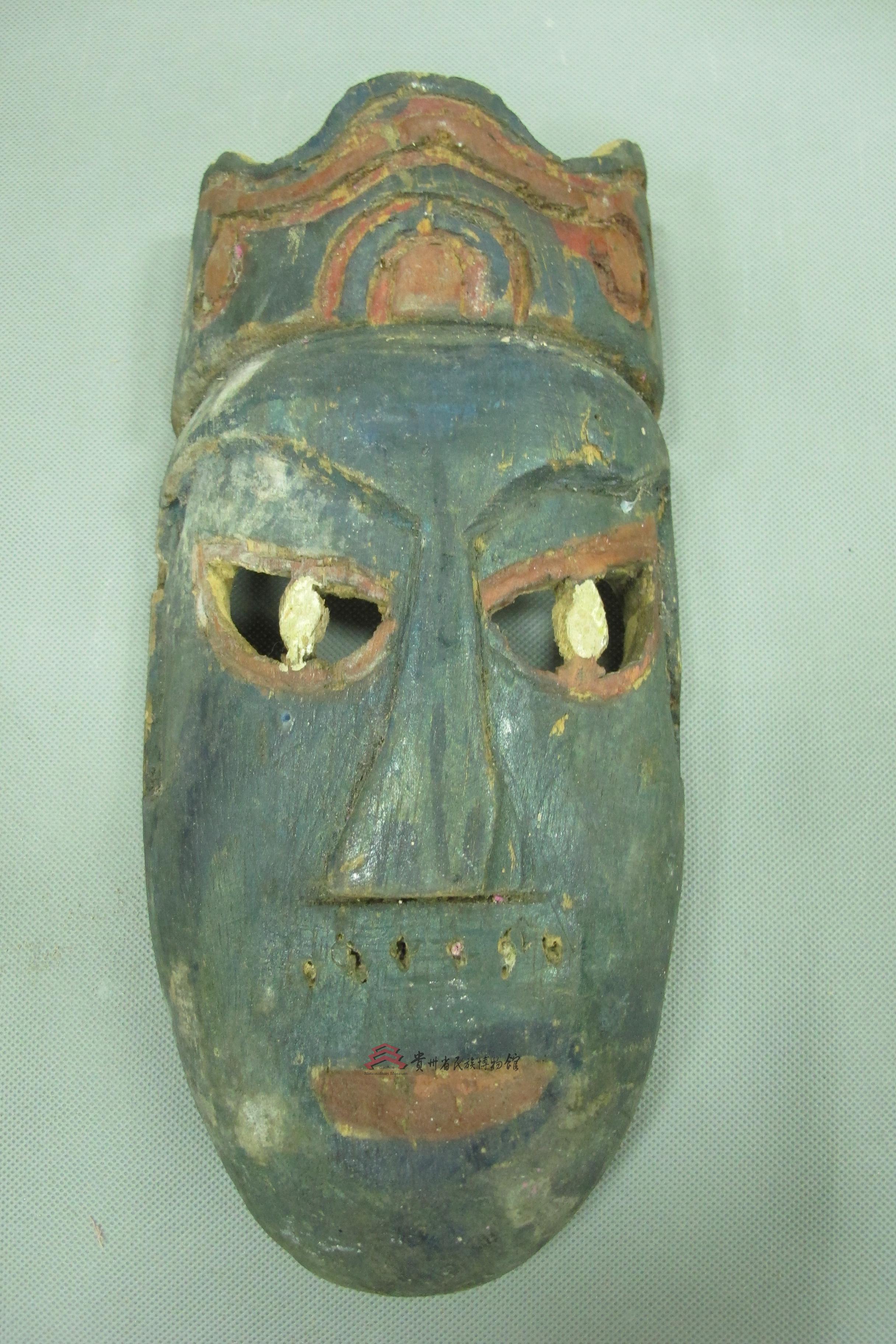 当代广西楚江王傩面具