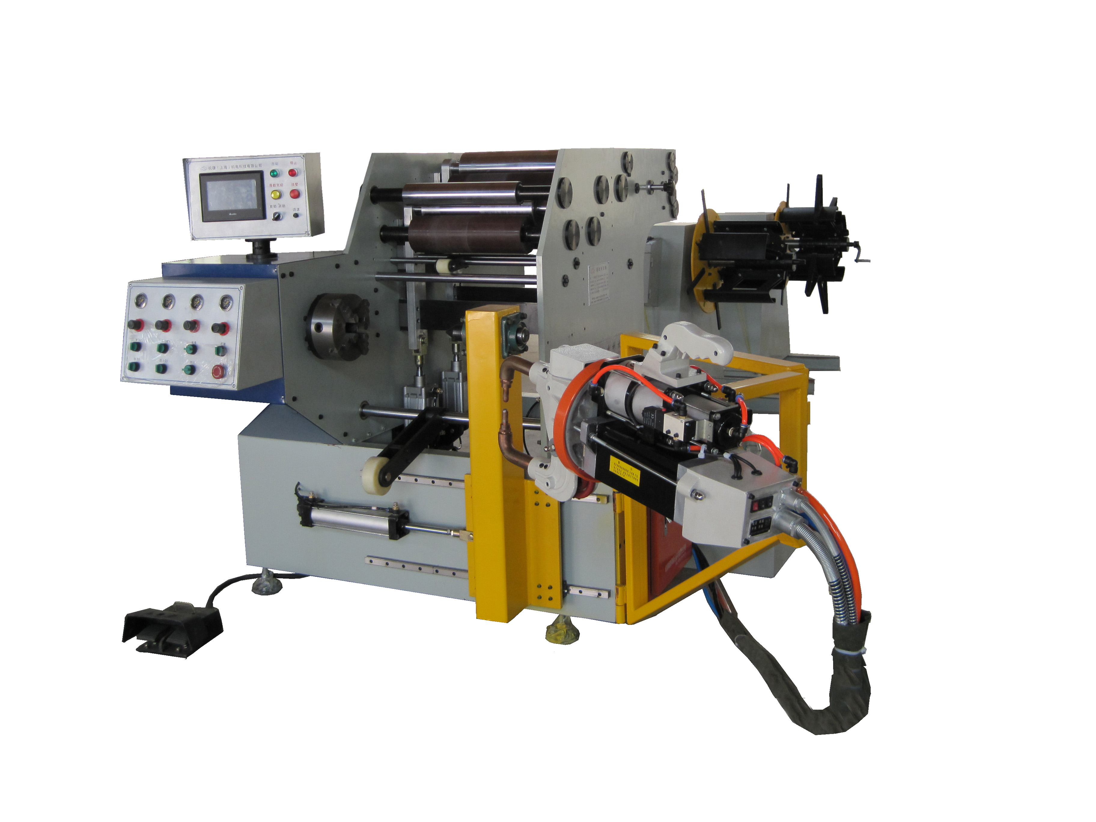  p>数控绕线机是指用数字,文字和符号组成的数字指令来实现绕线,排线