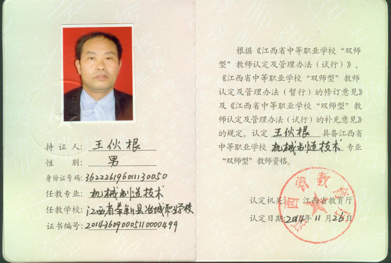  p data-id="gn9762smxc">王伙根,男,1960年11月出生,江西省高安人,在