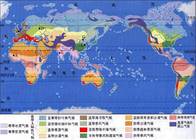 气温的不同对世界 a target="_blank" href="/item/气候类型/782912"