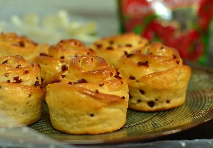 蔓越梅玫瑰面包