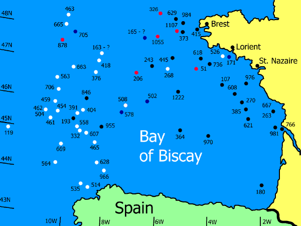  p>比斯开湾(英文:bay of biscay;法文:golfe de gascogne;西班牙语