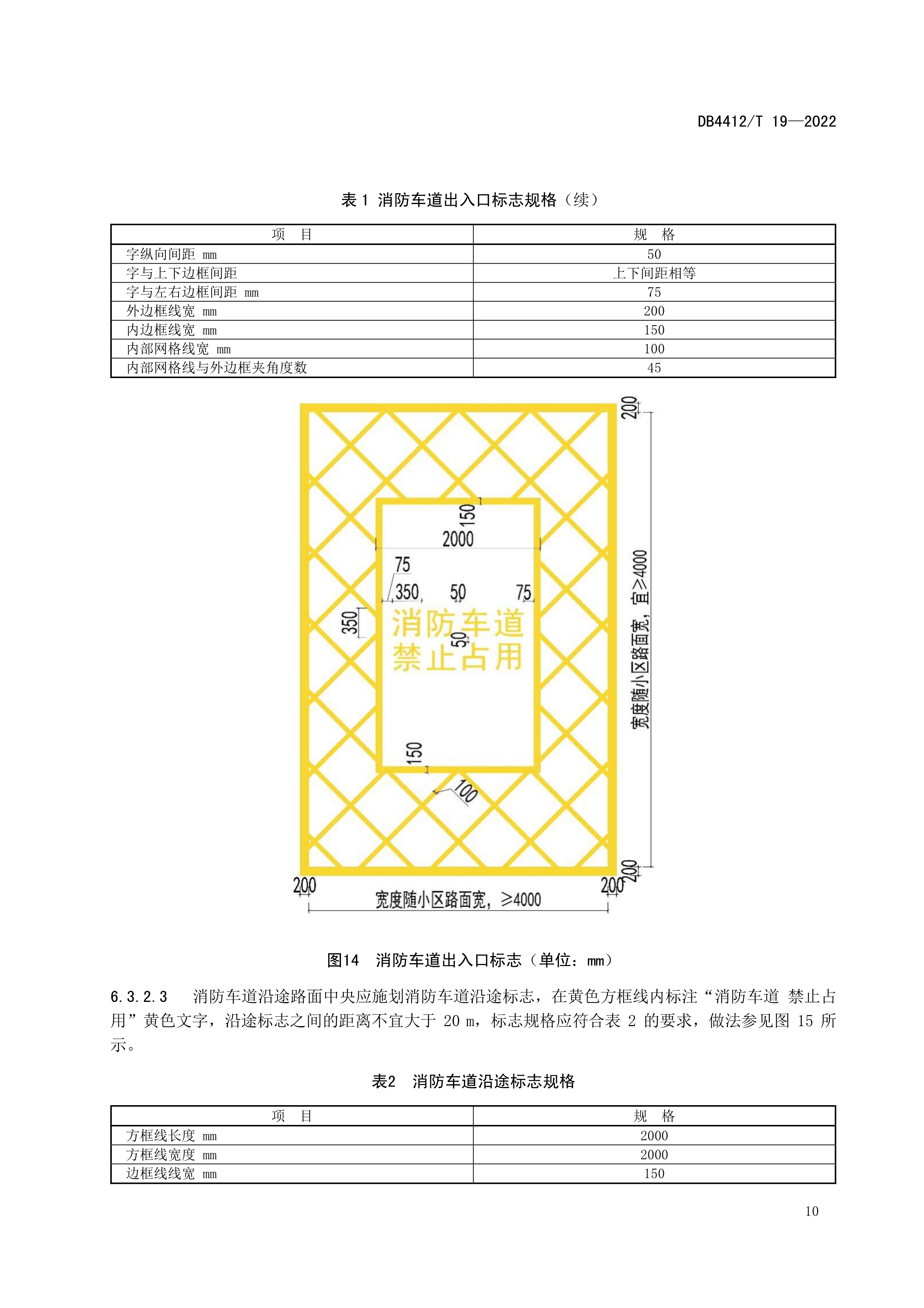 消防车道,救援场地和窗口标识设置规范