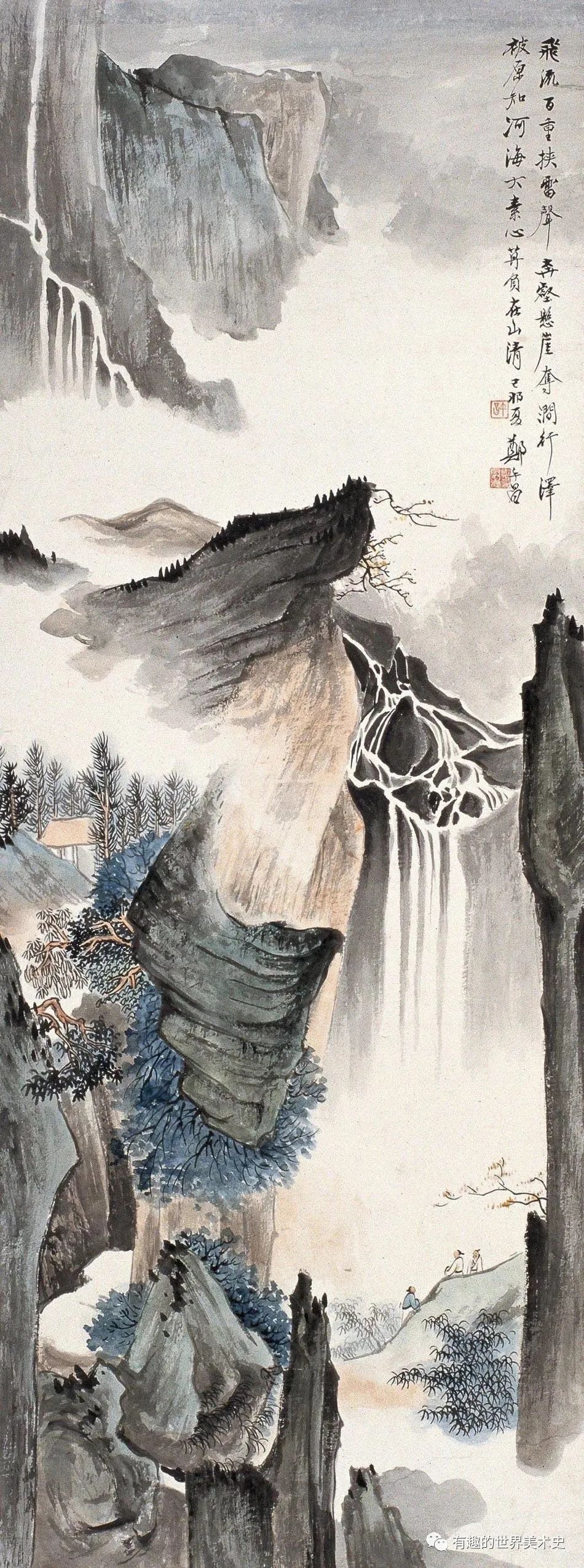 郑午昌山水作品欣赏！_百科TA说