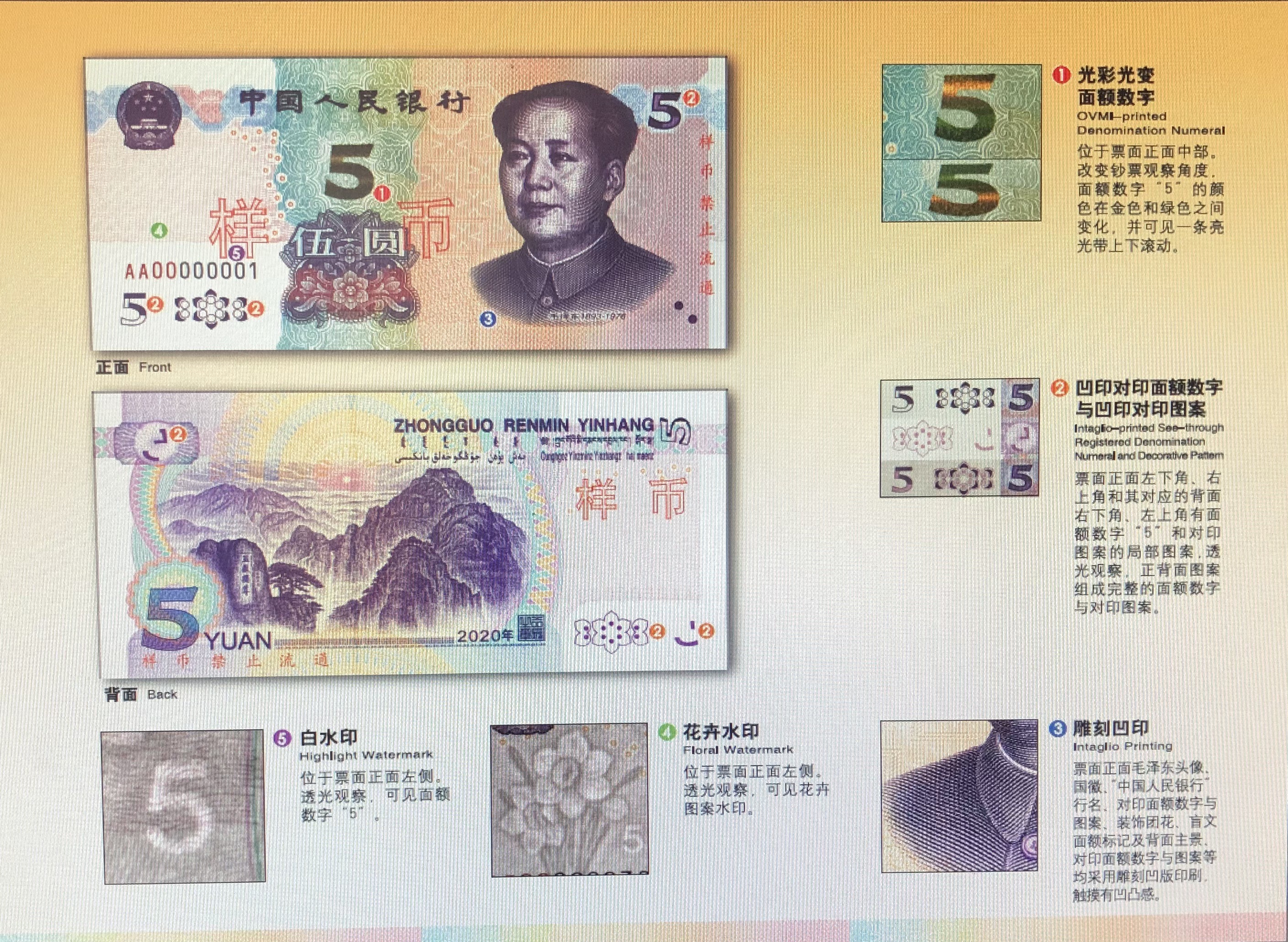 第五套人民币5元纸币