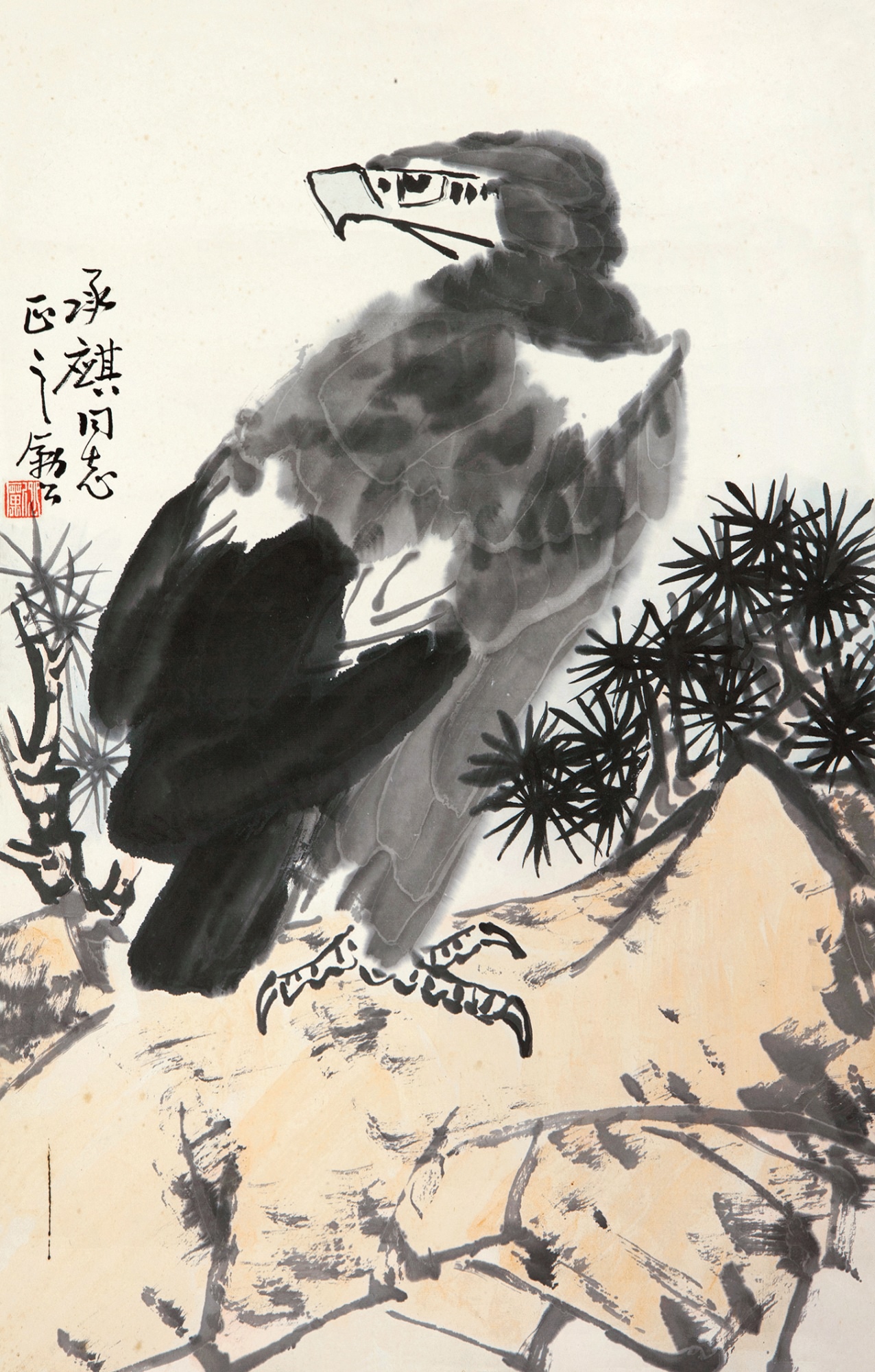  p>《松鹰图》是 a target="_blank" href="/item/李苦禅/571378"