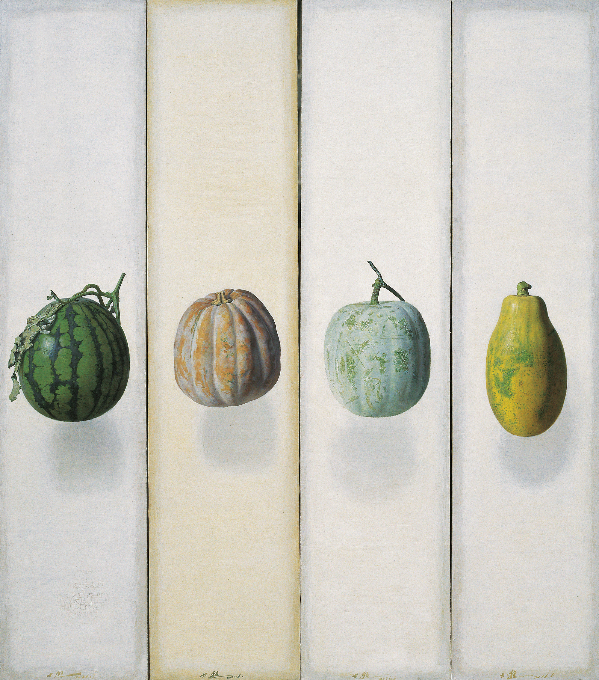 data-lemmaid="7982547">李士进于2006年创作的油画作品,背景是