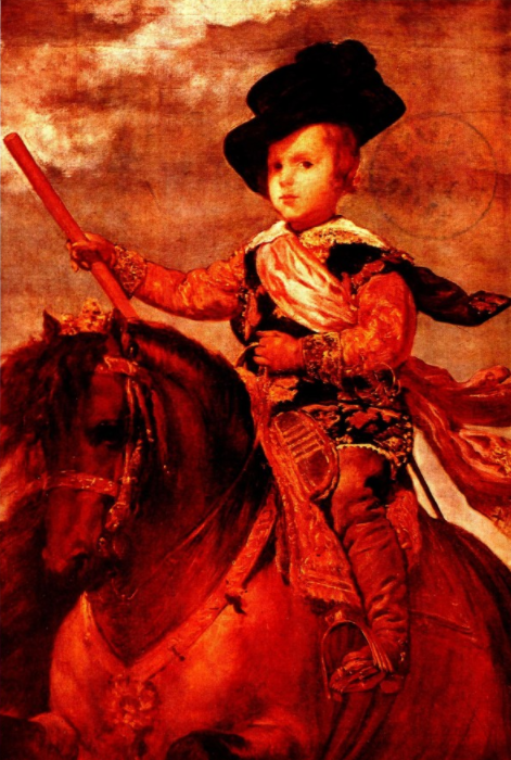 委拉士开兹画卡洛斯王子骑马像