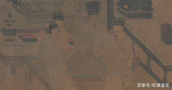“战笔”周文矩——《重屏会棋图》，古代名画赏（十九）_百科TA说