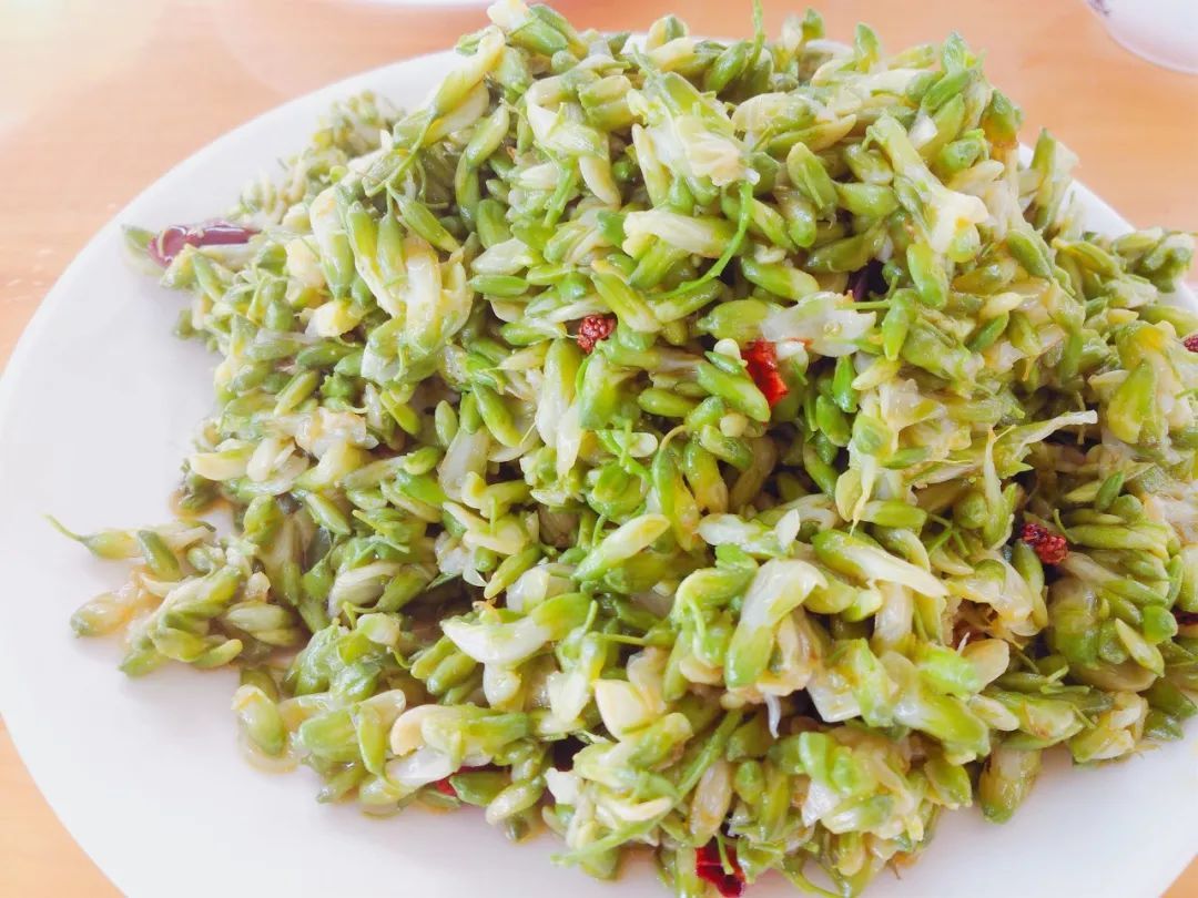  p data-id="go05vql4pz">凉拌槐花是一道美食,主料是槐花,辅料是小葱
