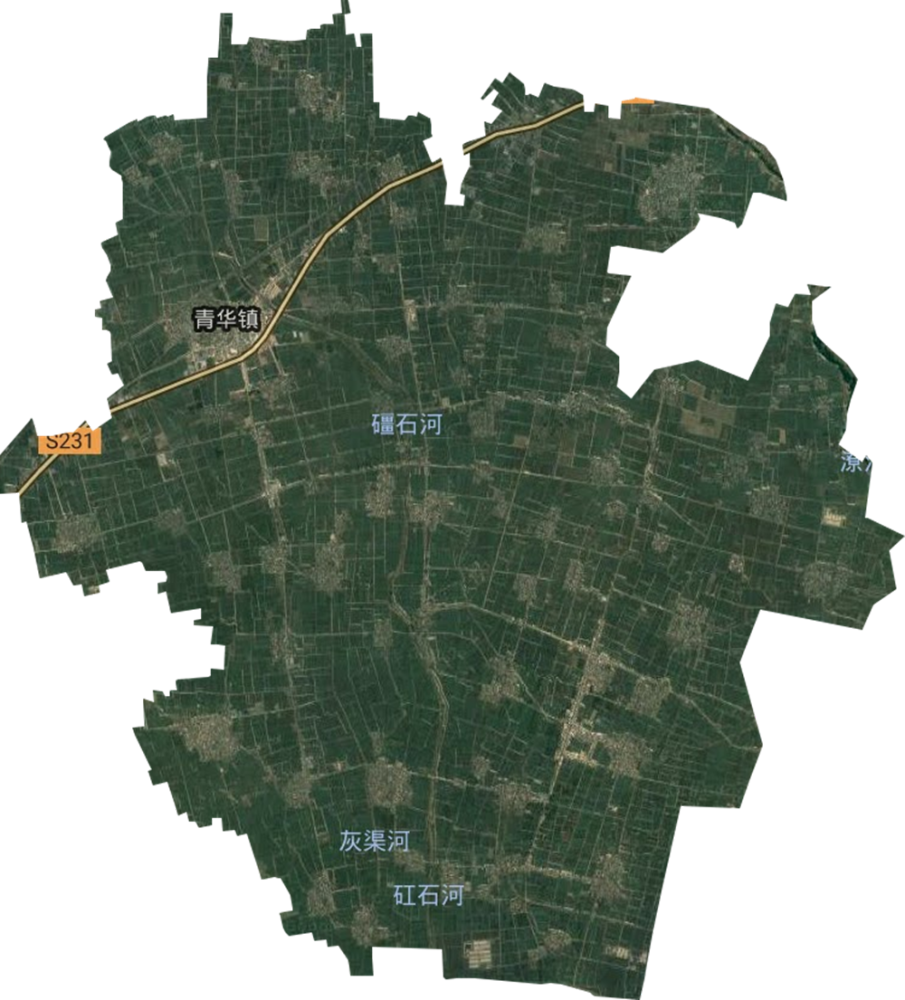<p>青华镇卫星地图