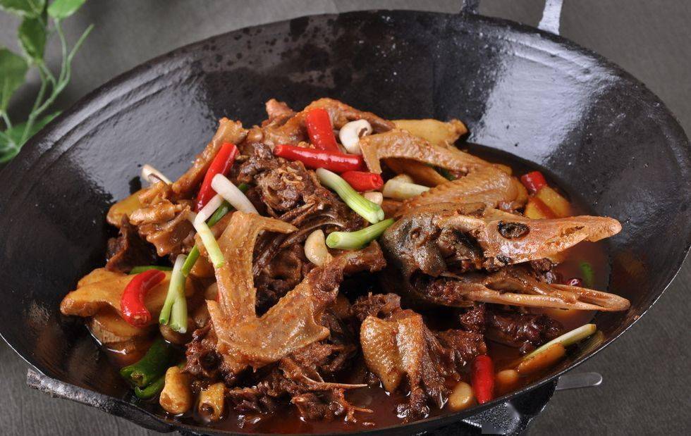 麻辣煎黄鸭