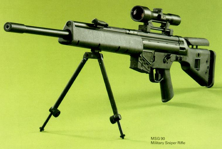  p>虽然psg-1的精确度受到好评,但毕竟重量太大,作为警用狙击枪还可以