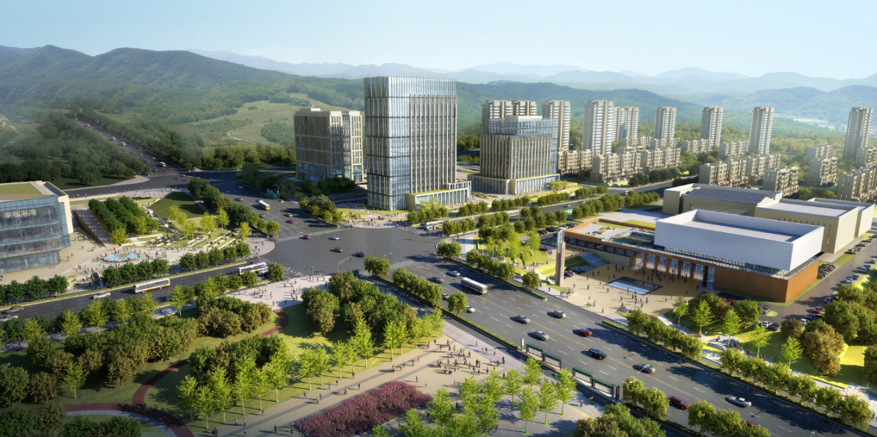 新密产业新城位于新密市袁庄乡,米村镇境内,总体发展规划为"西产东城"