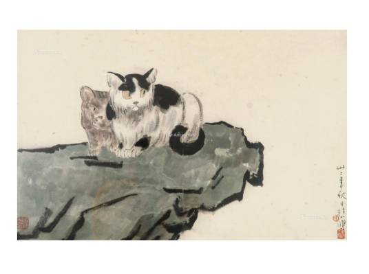 双猫（徐悲鸿画作）_百度百科